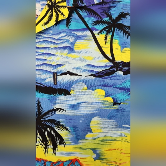 🌊 Palmwave Hawaii Short-Sleeve  Button-up T-Shirt Men's Size Large 🌊 - Picture 5 of 7